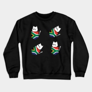 Patriotic Pocket Pussy - Cat Lover -  South African Patriot Crewneck Sweatshirt